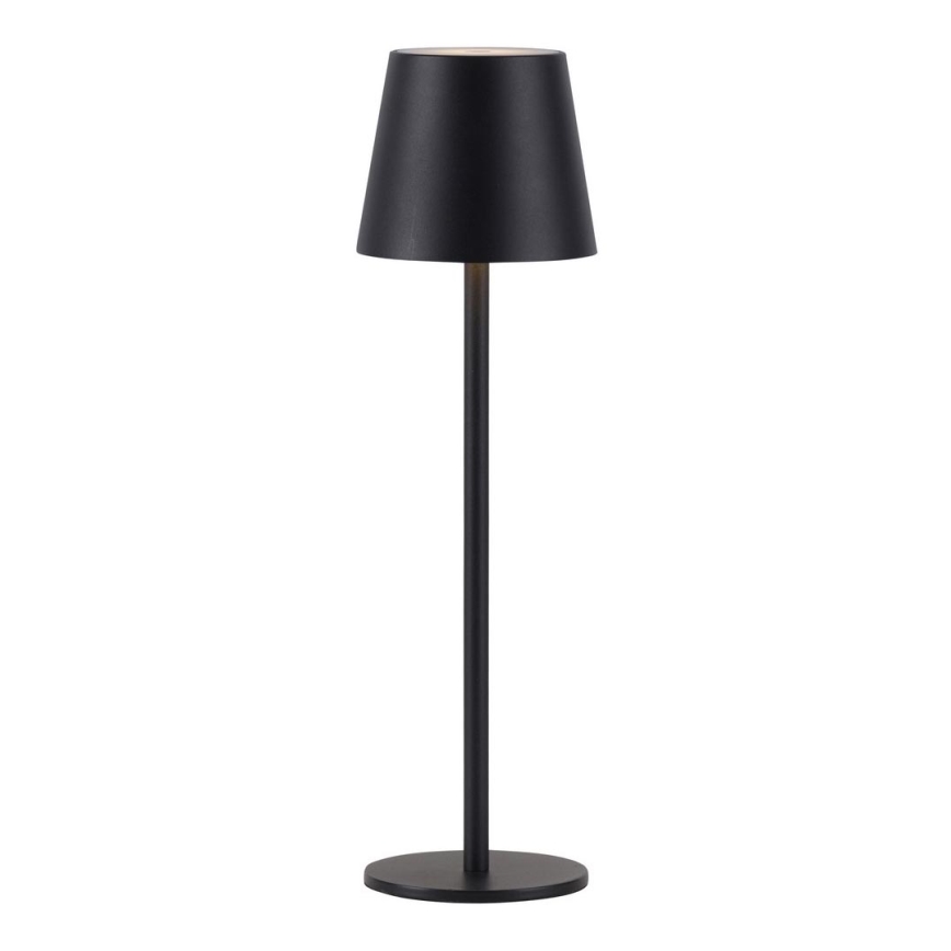 Leuchten Direkt 19250-18 - LED Zewnętrzna ściemnialna akumulatorowa lampa stołowa EURIA LED/3W/5V 2600 mAh IP54 czarny