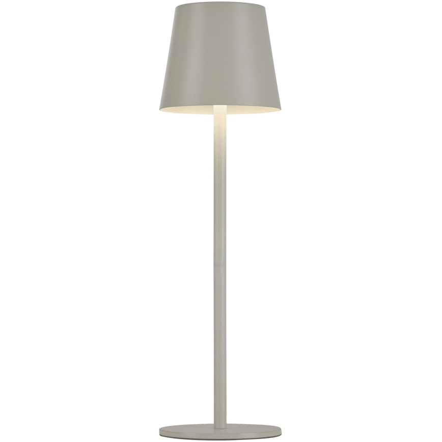Leuchten Direkt 19250-40 - LED Zewnętrzna ściemnialna akumulatorowa lampa stołowa EURIA LED/3W/5V 2600 mAh IP54 szary
