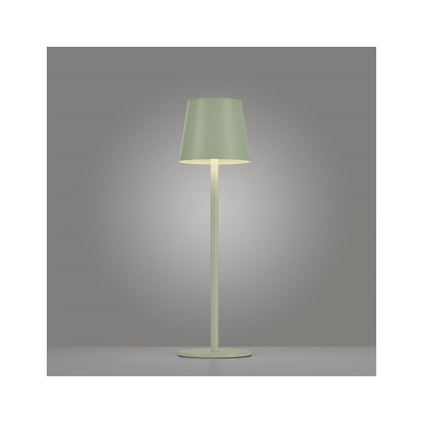 Leuchten Direkt 19250-43 - LED Zewnętrzna ściemnialna akumulatorowa lampa stołowa EURIA LED/3W/5V IP54 zielony
