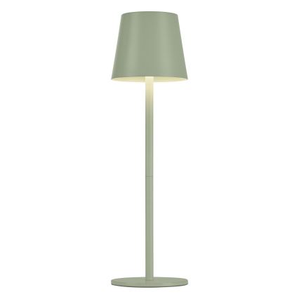 Leuchten Direkt 19250-43 - LED Zewnętrzna ściemnialna akumulatorowa lampa stołowa EURIA LED/3W/5V IP54 zielony