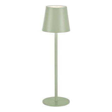 Leuchten Direkt 19250-43 - LED Zewnętrzna ściemnialna akumulatorowa lampa stołowa EURIA LED/3W/5V IP54 zielony