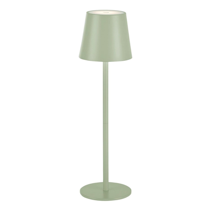 Leuchten Direkt 19250-43 - LED Zewnętrzna ściemnialna akumulatorowa lampa stołowa EURIA LED/3W/5V IP54 zielony