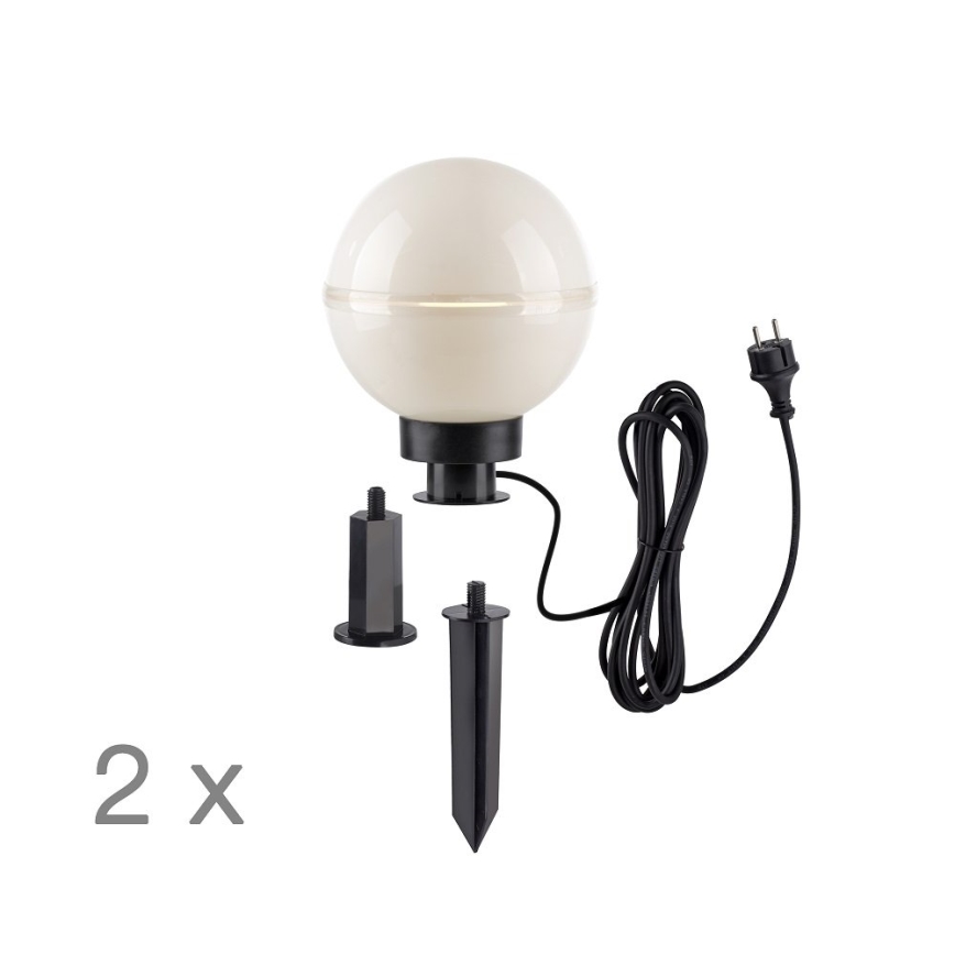 Leuchten Direkt 19322-16-2 - ZESTAW 2x Lampa zewnętrzna 1xE27/40W/230V śr. 20 cm IP44