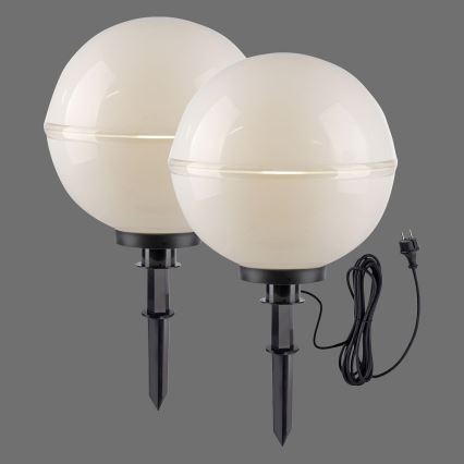 Leuchten Direkt 19324-16-2 - ZESTAW 2x Lampa zewnętrzna 1xE27/40W/230V śr. 40 cm IP44