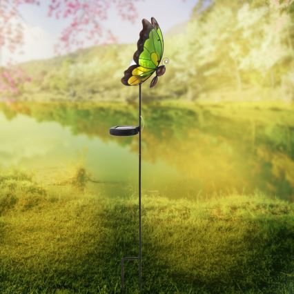 Leuchten Direkt 19704-43 - LED Lampa solarna SOLAR LED/0,06W/1,2V 600 mAh motyl IP44