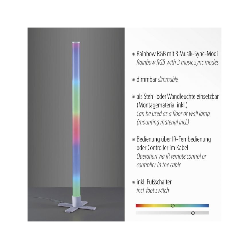 Leuchten Direkt 19902-21 - LED RGB Ściemniana lampa RINGO LED/10W/230V+pilot