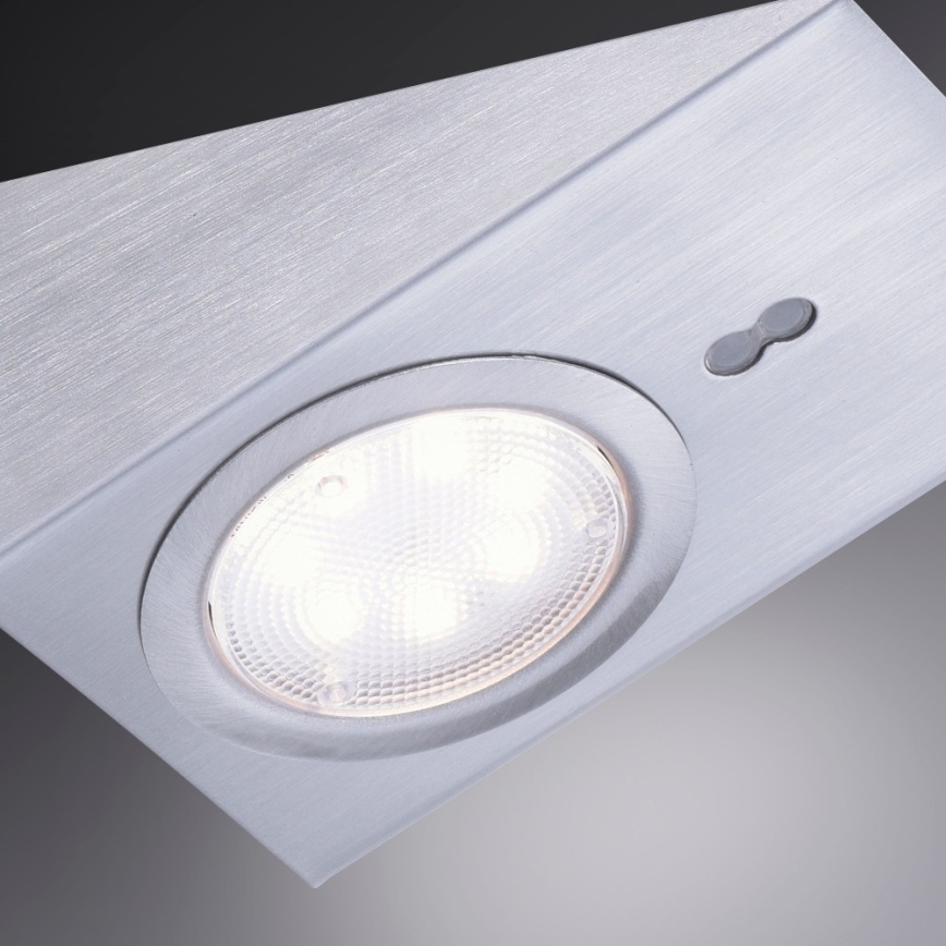 Leuchten Direkt 84111-55-3 - SET 3x LED Oświetlenie mebli z czujnikiem THEO LED/3,6W/230V