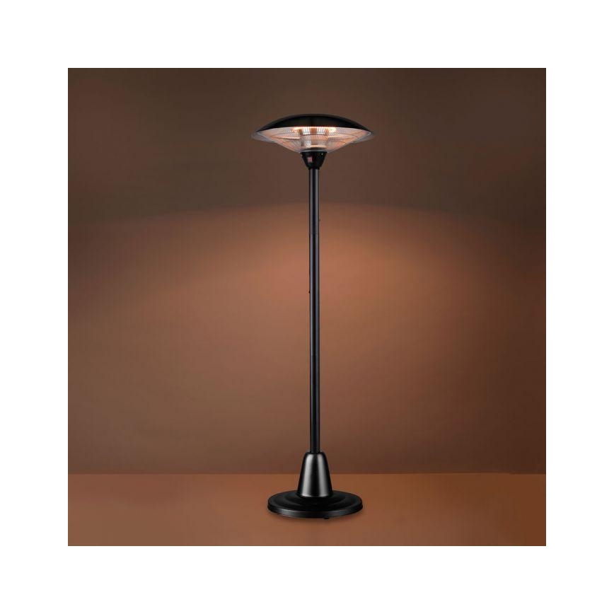 Leuchten Direkt 99501-18 - Grzejnik zewnętrzny GLOW 1500-3000W/230V 1,87 m IP34 czarny