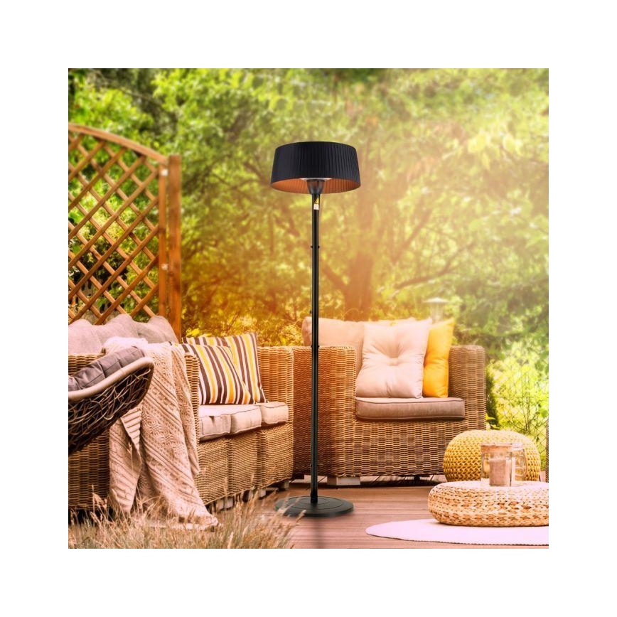 Leuchten Direkt 99507-18 - Grzejnik zewnętrzny GLOW 1500W/230V 1,95 m IP44 czarny