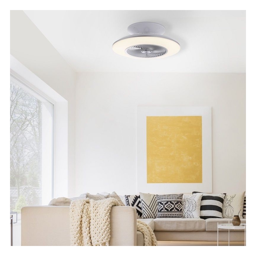 Leuchten Direkt 14445-55 - LED Oprawa sufitowa z wentylatorem LEONARD LED/32W/230V + pilot