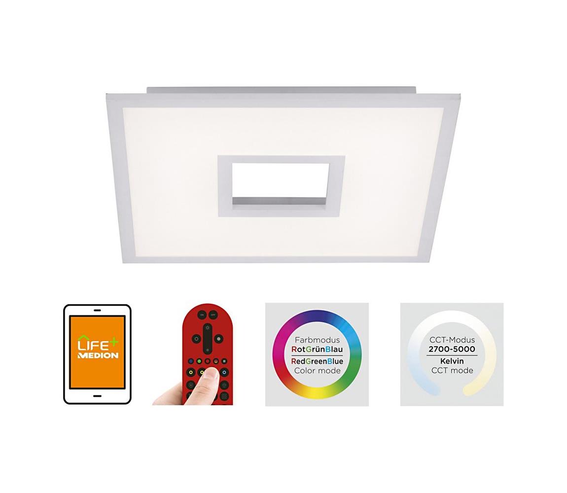 Leuchten Direkt - LED RGB Oświetlenie ściemnialne LED/22,5W/230V + LED/5W + pilot