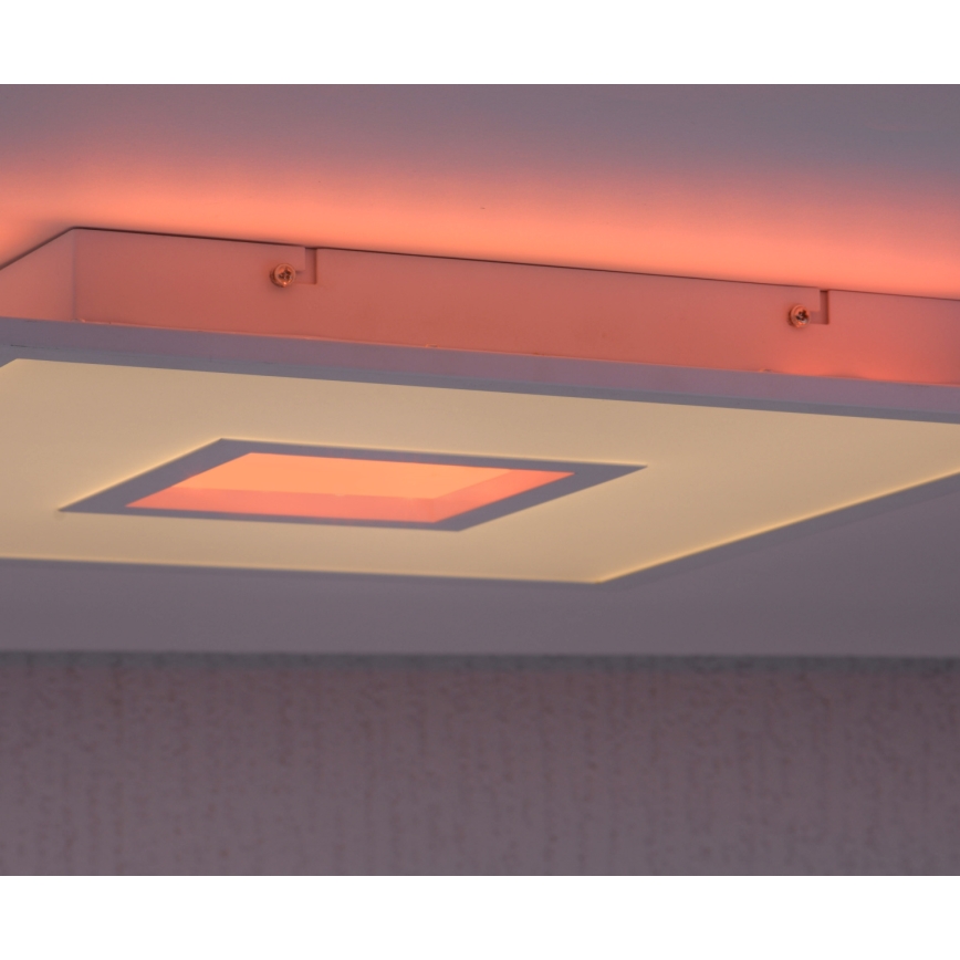 Leuchten Direkt 11645-16 - LED RGB Plafon ściemnialny RECESS LED/22,5W/230V + LED/5W + zdalne sterowanie