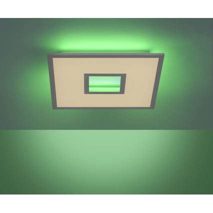 Leuchten Direkt 11645-16 - LED RGB Plafon ściemnialny RECESS LED/22,5W/230V + LED/5W + zdalne sterowanie