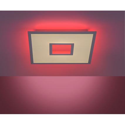 Leuchten Direkt 11645-16 - LED RGB Plafon ściemnialny RECESS LED/22,5W/230V + LED/5W + zdalne sterowanie