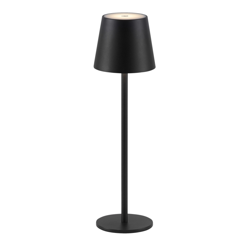 Leuchten Direkt 19250-18 - LED Zewnętrzna ściemnialna akumulatorowa lampa stołowa EURIA LED/3W/5V 2600 mAh IP54 czarny