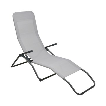 Leżak ogrodowy FIKA 60x140 cm szary