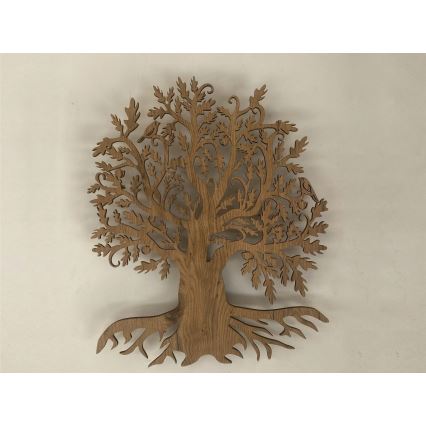 Li-Go 23673/DUB2 - ściemnialna dekoracja ścienna LED/10W/5V 20000 mAh 45x55 cm dąb + zdalne sterowanie (pilot)