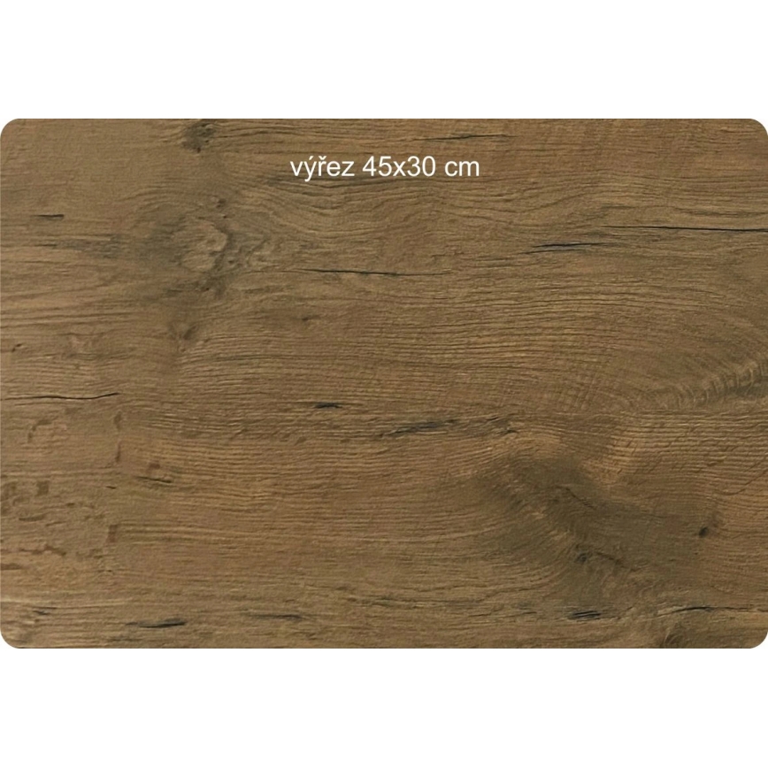 Li-Go 23676/DUB5 - Zegar ścienny, zasilanie 1xAA, średnica 32 cm, dąb/Góry