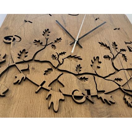 Li-Go 5499/DUB2 - Zegar ścienny 1xAA 40x40 cm dąb