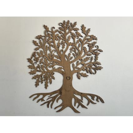 Li-Go 5729/DUB2 - LED dekoracja ścienna z czujnikiem ruchu LED/10W/5V 90x110 cm dąb