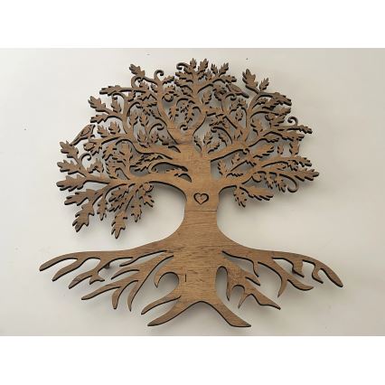 Li-Go 5729/DUB2 - LED dekoracja ścienna z czujnikiem ruchu LED/10W/5V 90x110 cm dąb