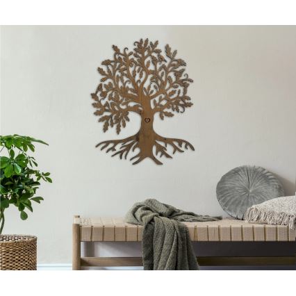 Li-Go 5732/DUB/S2 - LED ściemnialna dekoracja ścienna LED/10W/5V 20000 mAh 68x80 cm dąb