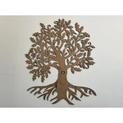 Li-Go 5732/DUB/S2 - LED ściemnialna dekoracja ścienna LED/10W/5V 20000 mAh 68x80 cm dąb