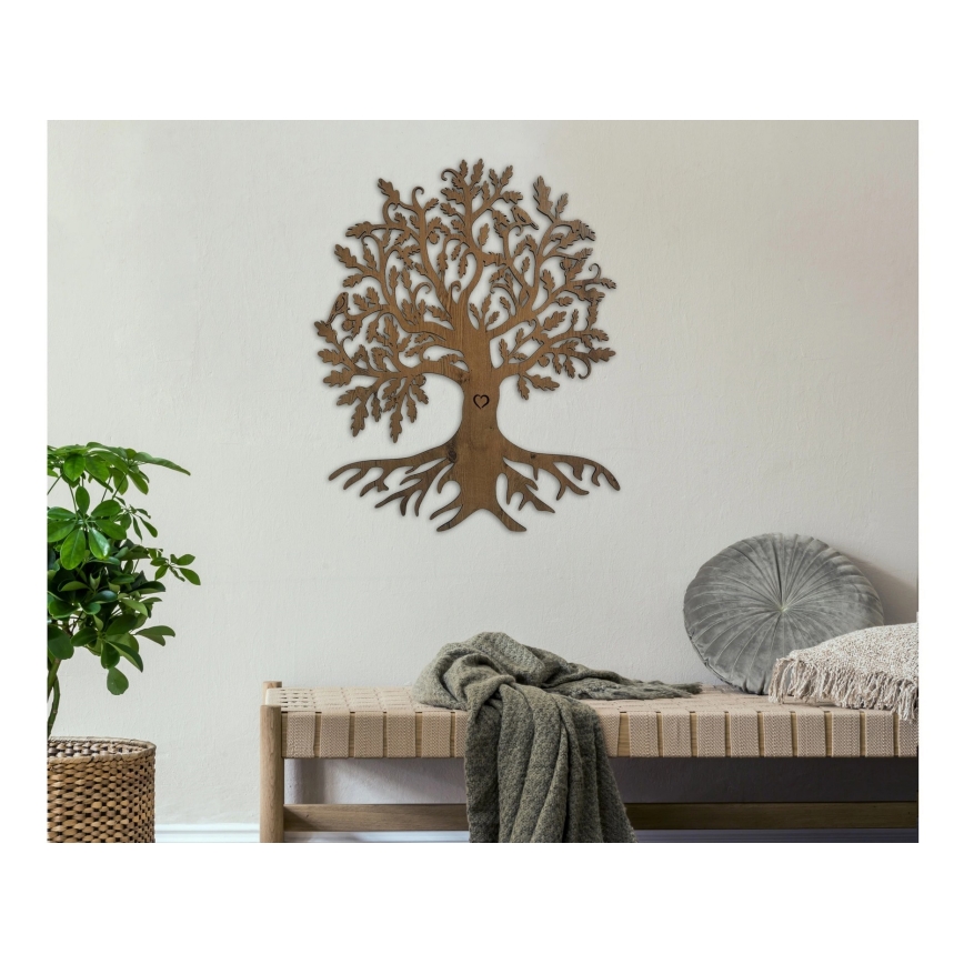 Li-Go 5739/DUB2 - Ściemnialna dekoracja ścienna LED/10W/230V 68x80 cm dąb