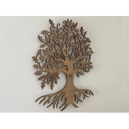 Li-Go 5739/DUB2 - Ściemnialna dekoracja ścienna LED/10W/230V 68x80 cm dąb