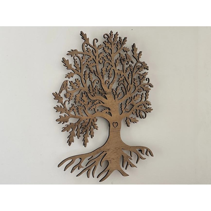 Li-Go 5739/DUB2 - Ściemnialna dekoracja ścienna LED/10W/230V 68x80 cm dąb