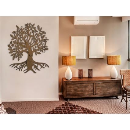 Li-Go 5742/DUB2 - LED ściemnialna dekoracja ścienna LED/10W/230V 90x110 cm dąb