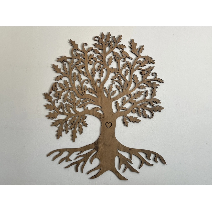 Li-Go 5742/DUB2 - LED ściemnialna dekoracja ścienna LED/10W/230V 90x110 cm dąb