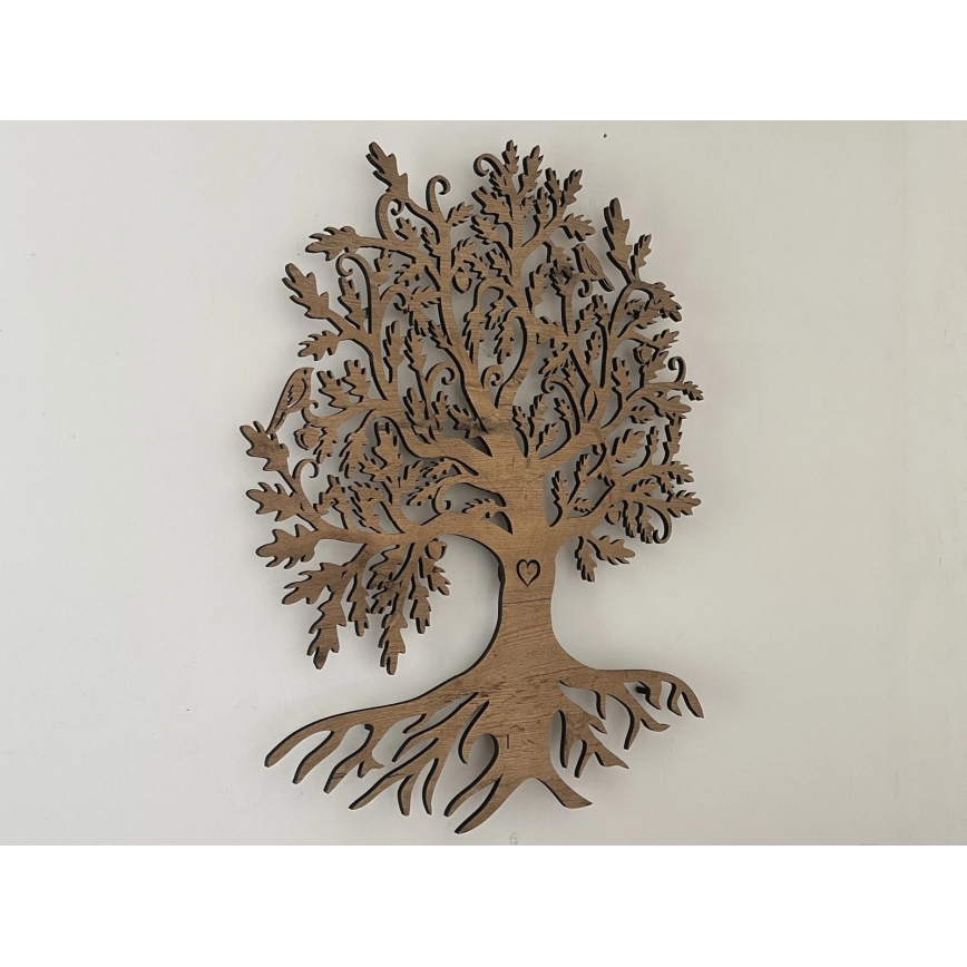 Li-Go 5742/DUB2 - LED ściemnialna dekoracja ścienna LED/10W/230V 90x110 cm dąb