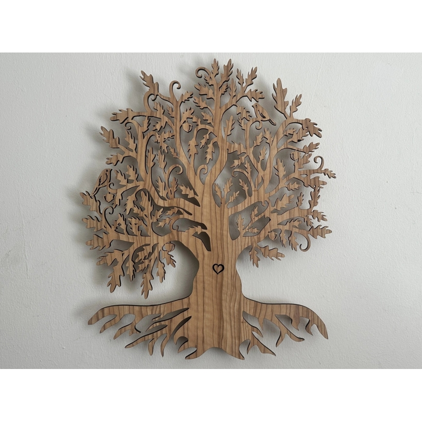 Li-Go 5747/DUB2 - ściemnialna dekoracja ścienna LED/10W/230V 45x55 cm dąb