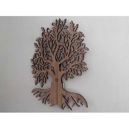 Li-Go 5747/DUB2 - ściemnialna dekoracja ścienna LED/10W/230V 45x55 cm dąb