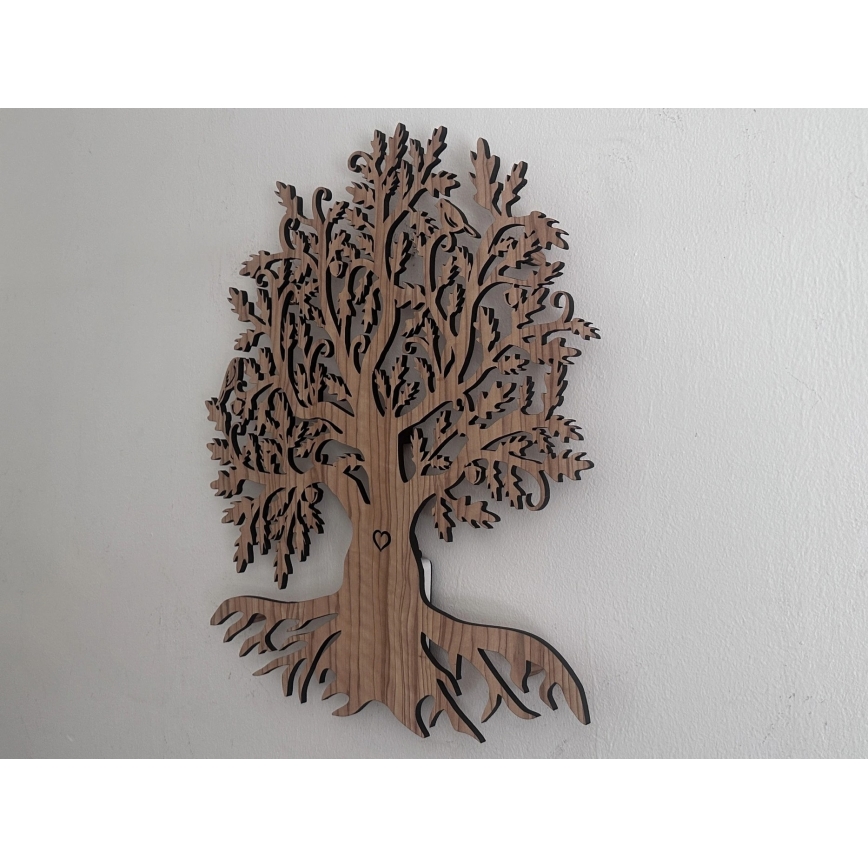 Li-Go 5747/DUB2 - ściemnialna dekoracja ścienna LED/10W/230V 45x55 cm dąb