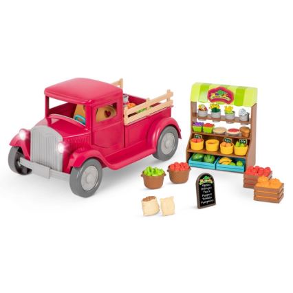 Li'l Woodzeez - Toy zestaw famer's ciężarówka z food stand 3xAAA