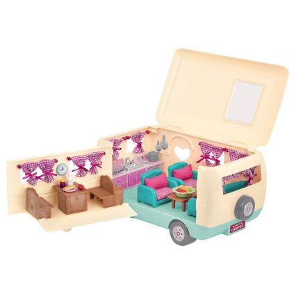 Li'l Woodzeez - Zestaw do zabawy HAPPY CAMPER kemping