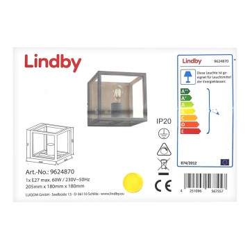 Lindby - Kinkiet MERON 1xE27/60W/230V