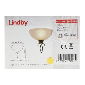 Lindby - Kinkiet MOHIJA 1xE27/60W/230V