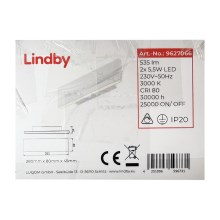Lindby - LED Kinkiet IGNAZIA 2xLED/5,5W/230V