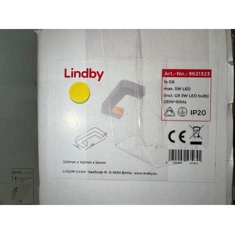 Lindby - LED Kinkiet JULIKA 1xG9/5W/230V