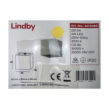 Lindby - LED Kinkiet QUASO LED/4W/230V