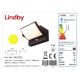 Lindby - LED Kinkiet solarny z czujnikiem SHERIN LED/3,7W/3,7V IP54