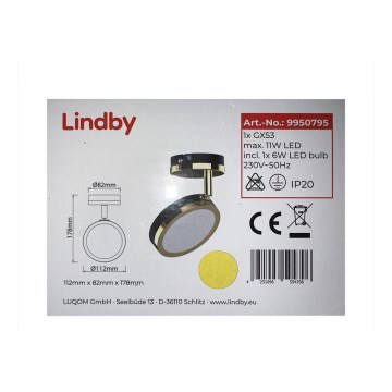 Lindby - LED Oświetlenie punktowe 1xGX53/6W/230V