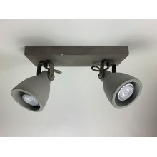 Lindby - LED Oświetlenie punktowe KADIGA 2xGU10/5W/230V beton