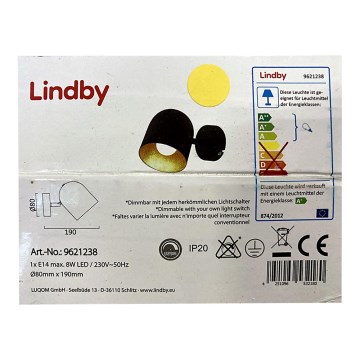 Lindby - Reflektor ścienny MORIK 1xE14/8W/230V