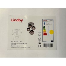 Lindby - Żyrandol na drążku ROBYN 2xE27/40W/230V + 2xE27/25W/230V
