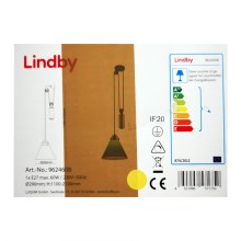 Lindby - Żyrandol na lince ALECKS 1xE27/60W/230V