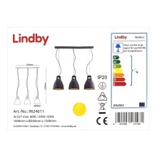 Lindby - Żyrandol na lince IBU 3xE27/60W/230V